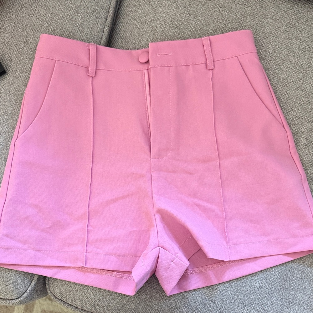 SHEIN High Waist Pink Women's Shorts